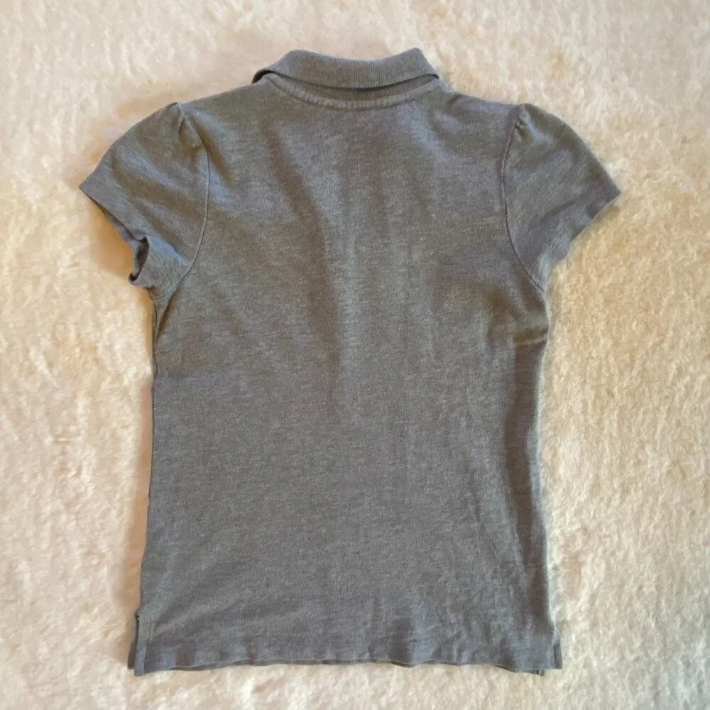 The Children's Place Girl's Short-Sleeved Polos size 7-8 Ruffle Detail, Uniform